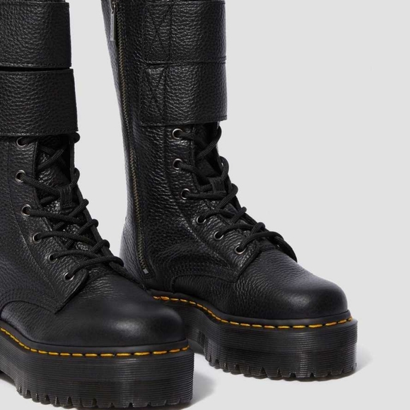BRAND NEW Rare Dr. Martens JAGGER 10 Eye Tall Combat Platform Boots Velcro Doc - Picture 16 of 16